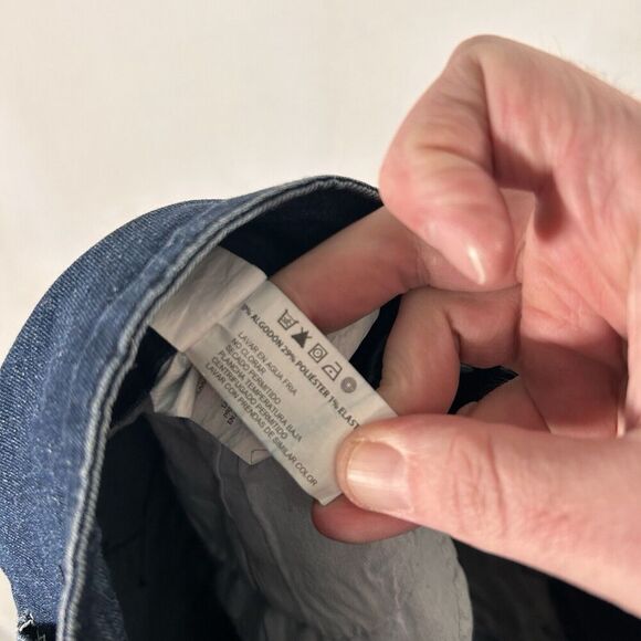 FSP Denim Wear Jean Shorts Women's Size 40 Dark Wash Denim Button Zip - Picture 8 of 8